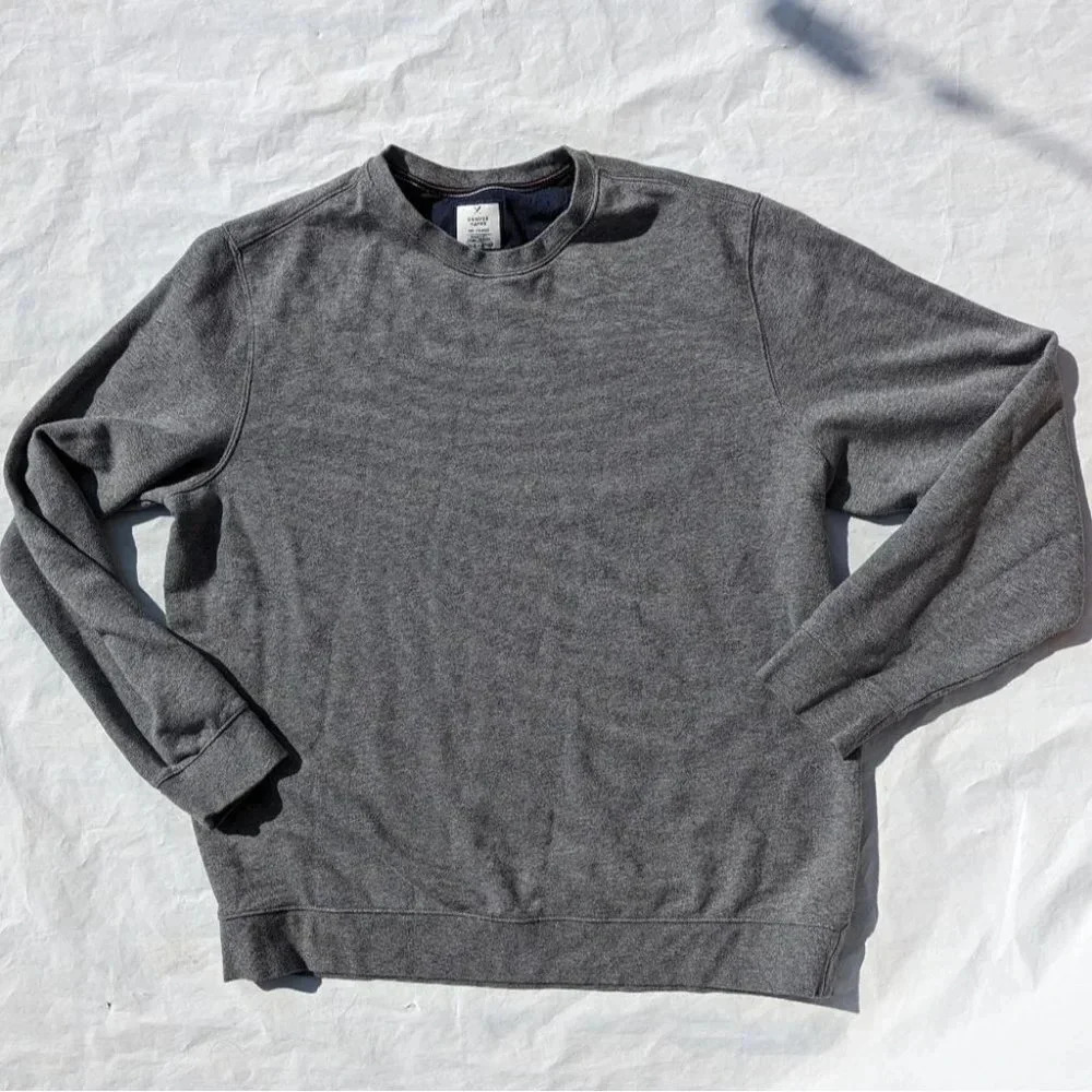 Denver Hayes Tall Grey Cotton Blend Modern Fit Crew  Neck Men's 2XLT - Unisex